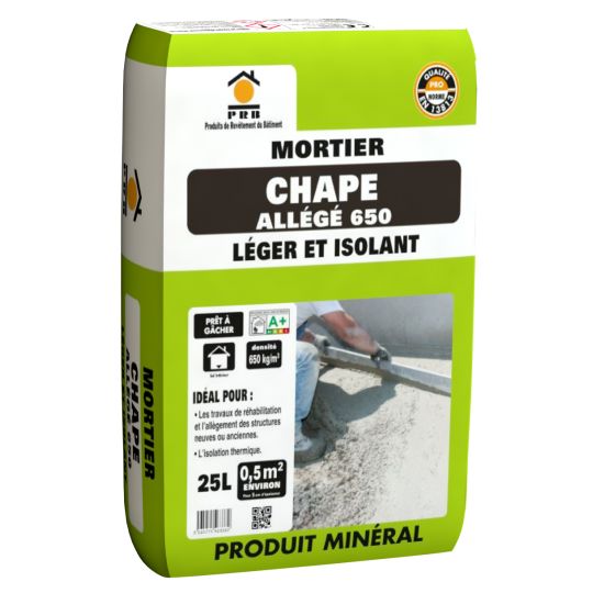 MORTIER CHAPE ALLÉGÉ 650 25L