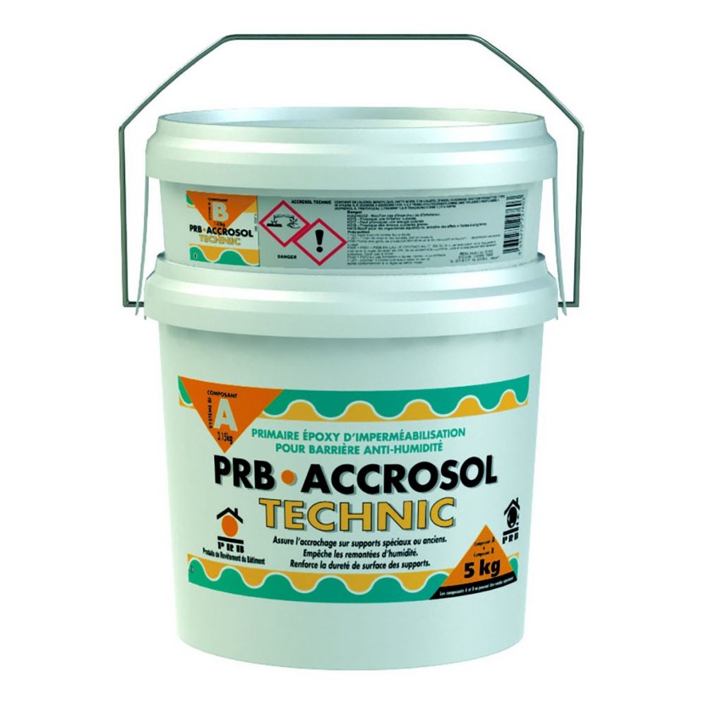 Primaire d’accrochage carrelage Accrosol plus Prb - Seau 15 kg