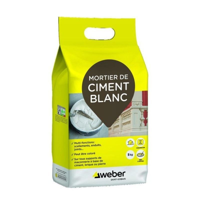 MORTIER DE CIMENT BLANC 5KG