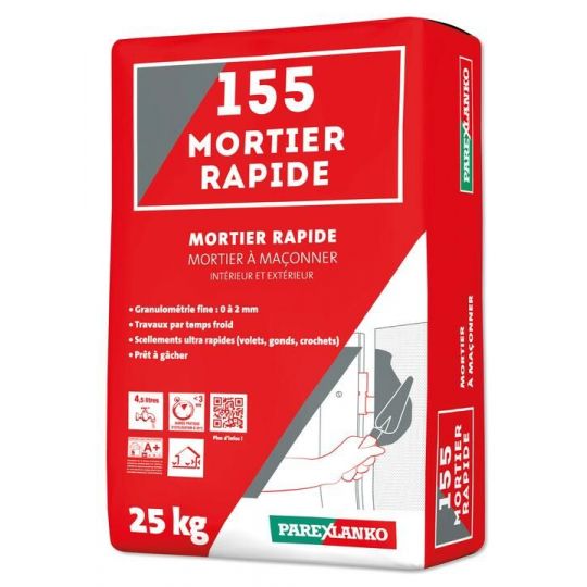 155 MORTIER RAPIDE 25KG