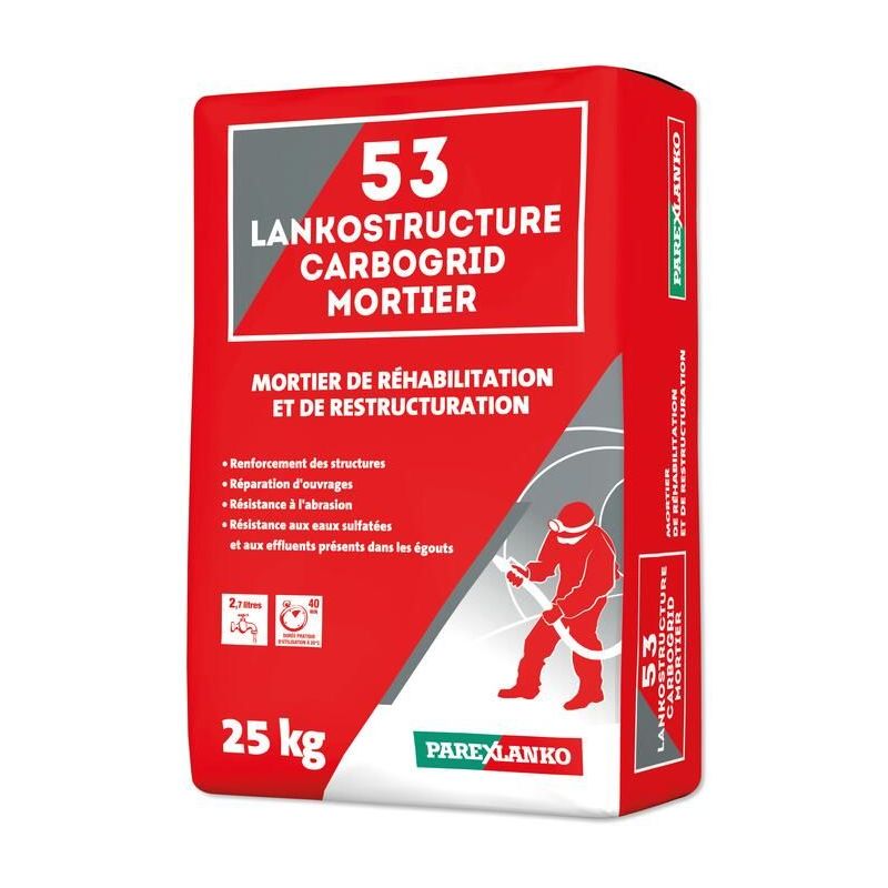 53 LANKOSTRUCTURE CARBOGRID MORTIER 25KG